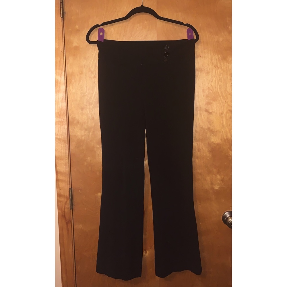 Black Bootcut Slacks - Picture 1 of 2